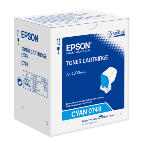 Epson C13S050749/0749 Toner-kit cyan, 8.800 pages ISO/IEC 19752 for Epson AL-C 300