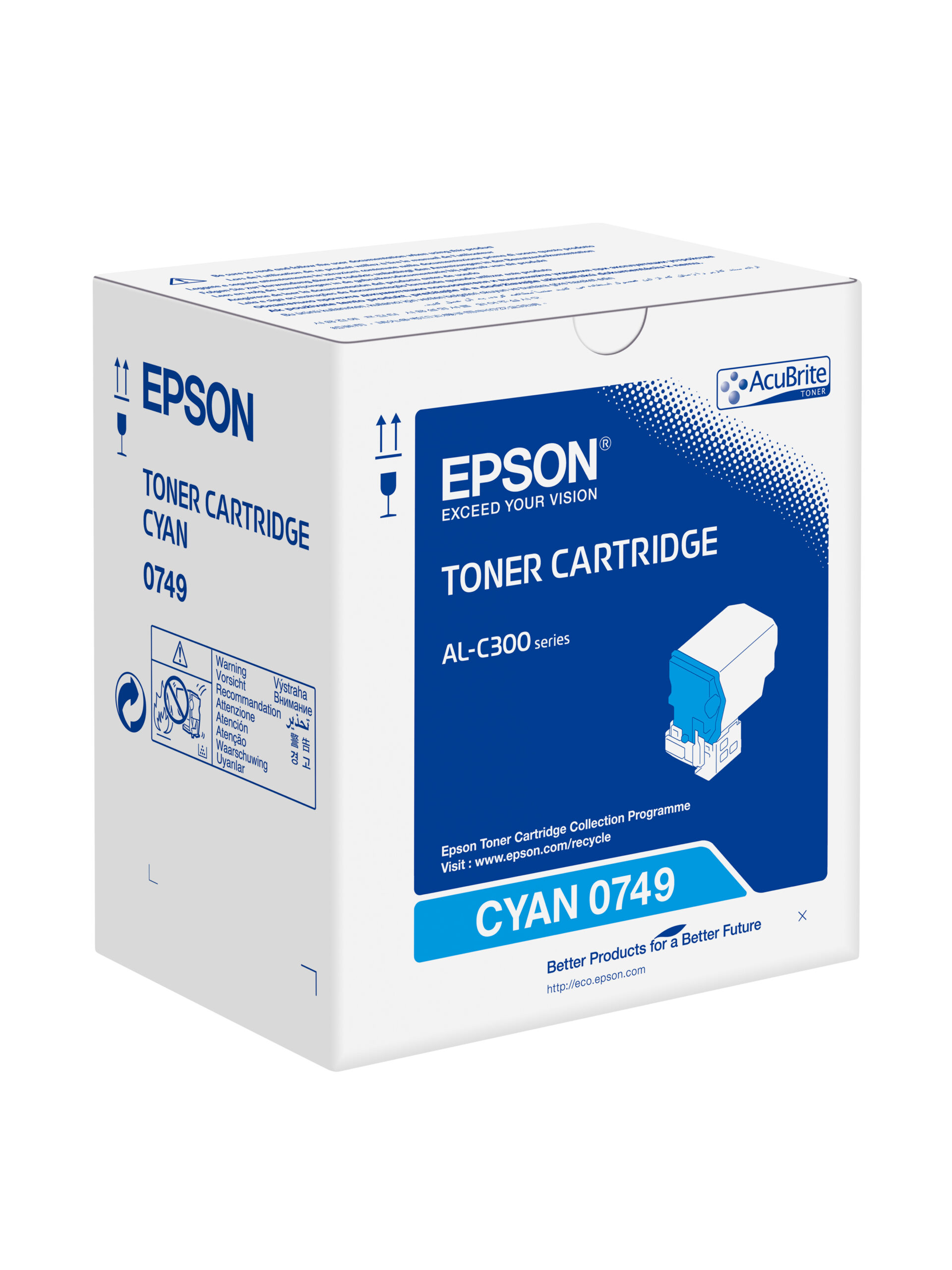 Epson C13S050749/0749 Toner-kit cyan, 8.800 pages ISO/IEC 19752 for Epson AL-C 300