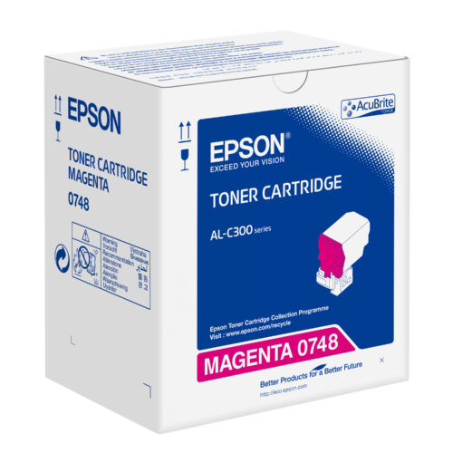 Epson C13S050748/0748 Toner-kit magenta, 8.800 pages ISO/IEC 19752 for Epson AL-C 300