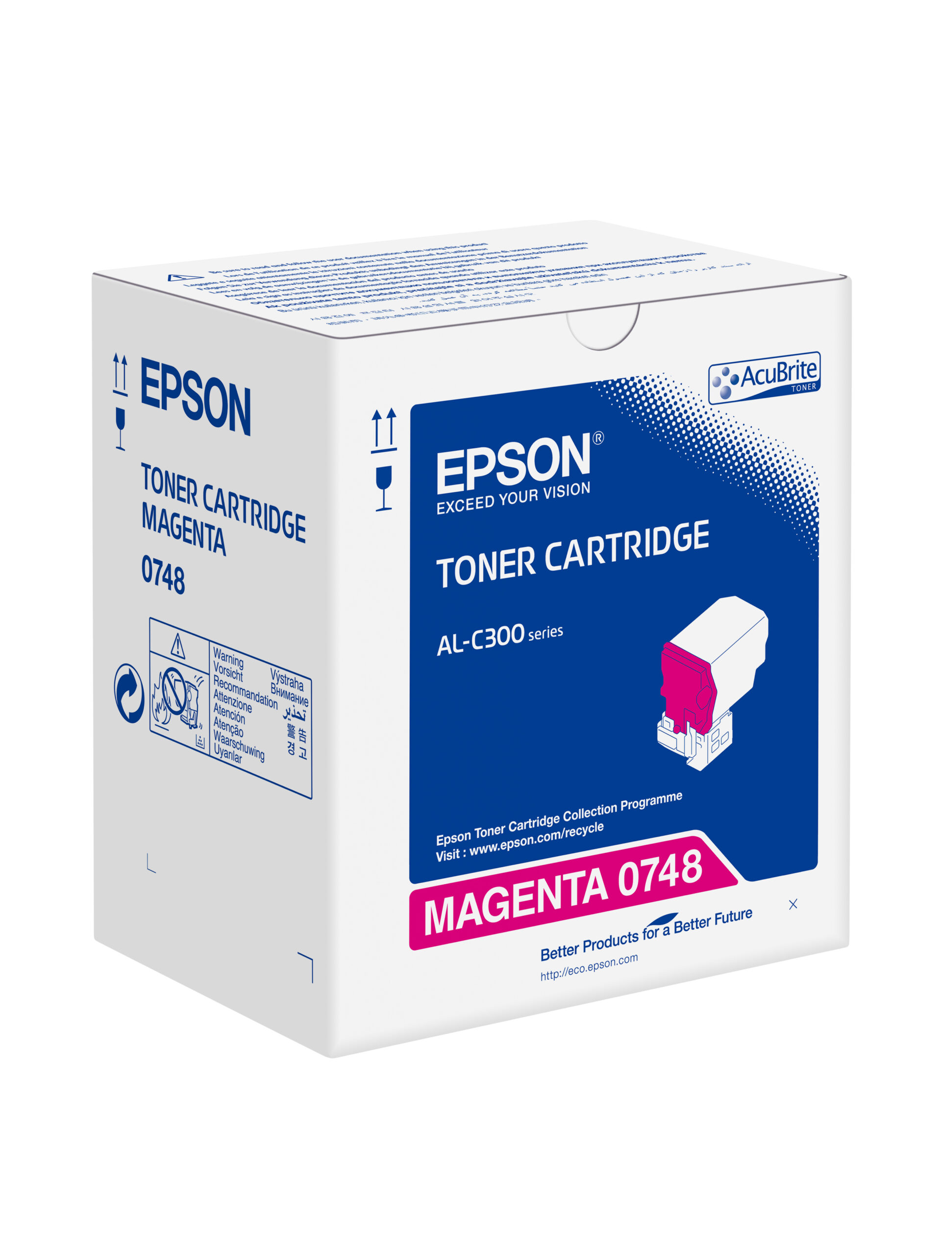 Epson C13S050748/0748 Toner-kit magenta, 8.800 pages ISO/IEC 19752 for Epson AL-C 300