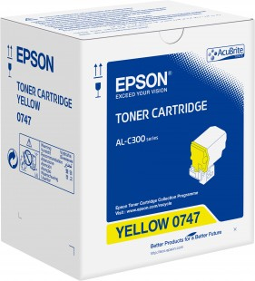 24446377_2937 Epson C13S050747/0747 Toner-kit yellow, 8.800 pages ISO/IEC 19752 for Epson AL-C 300