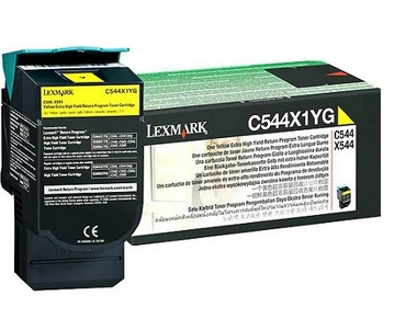2488335_5962 Lexmark C544X1YG Toner yellow extra High-Capacity return program, 4.000 pages ISO/IEC 19798 for Lexmark C 544/546
