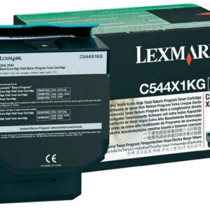 Lexmark C544X1KG Toner black extra High-Capacity return program, 6.000 pages ISO/IEC 19798 for Lexmark C 544