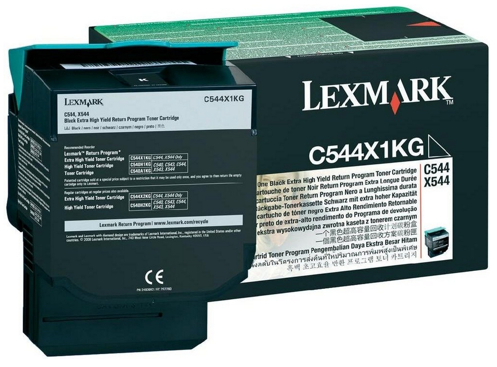 2488337_6844 Lexmark C544X1KG Toner black extra High-Capacity return program, 6.000 pages ISO/IEC 19798 for Lexmark C 544