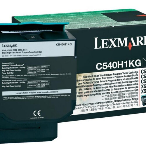 Lexmark C540H1KG Toner black return program, 2.500 pages ISO/IEC 19798 for Lexmark C 540/544/546