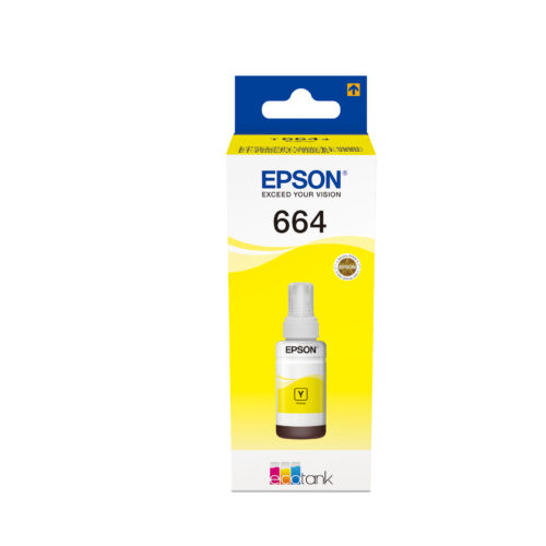 Epson C13T664440/664 Ink bottle yellow, 6.500 pages 70ml for Epson L 300/655