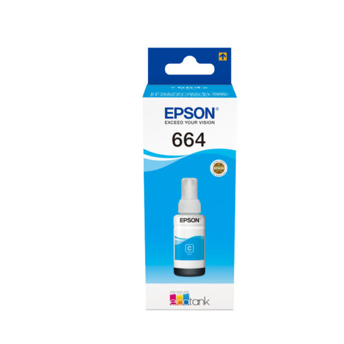 Epson C13T664240/664 Ink bottle cyan, 6.500 pages 70ml for Epson L 300/655