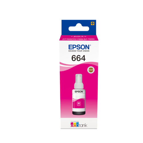 Epson C13T664340/664 Ink bottle magenta, 6.500 pages 70ml for Epson L 300/655