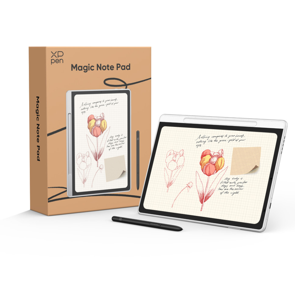 2544132e4c47d7ab8e2be53f412e4a5e1cea851a XPPen Magic Note Pad graphic tablet White 5080 lpi 148 x 236 mm USB/Bluetooth
