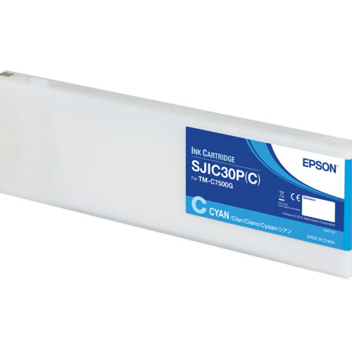 Epson C33S020640/SJIC-30-P-C Ink cartridge cyan 294,3ml for Epson C 7500 G