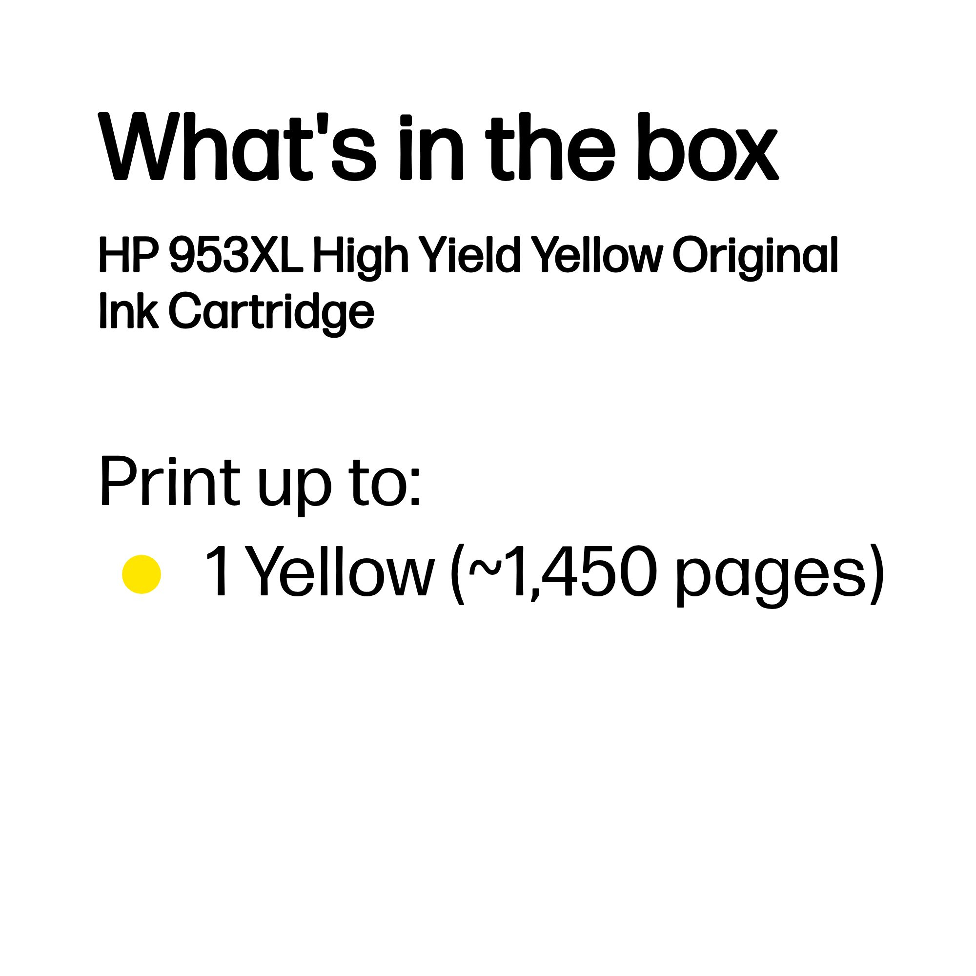 26de5e96ab3abbc4a34dca0572649e67a3ded782 HP F6U18AE/953XL Ink cartridge yellow high-capacity, 1.450 pages 18ml for HP OfficeJet Pro 7700/8210/8710