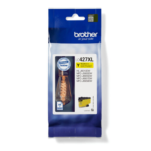 26f87165d73861852054d7cb731534223fe55735 Brother LC-427XLY Ink cartridge yellow high-capacity, 5.000 pages ISO/IEC 24711 for Brother MFC-J 5955