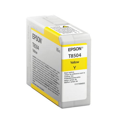 Epson C13T850400/T8504 Ink cartridge yellow 80ml for Epson SC-P 800