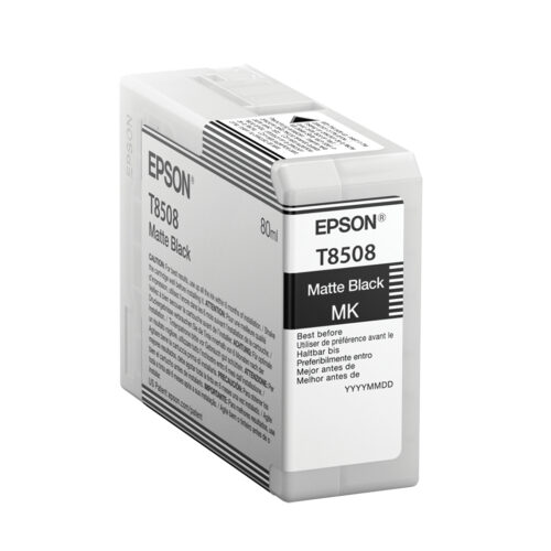Epson C13T850800/T8508 Ink cartridge black matt 80ml for Epson SC-P 800