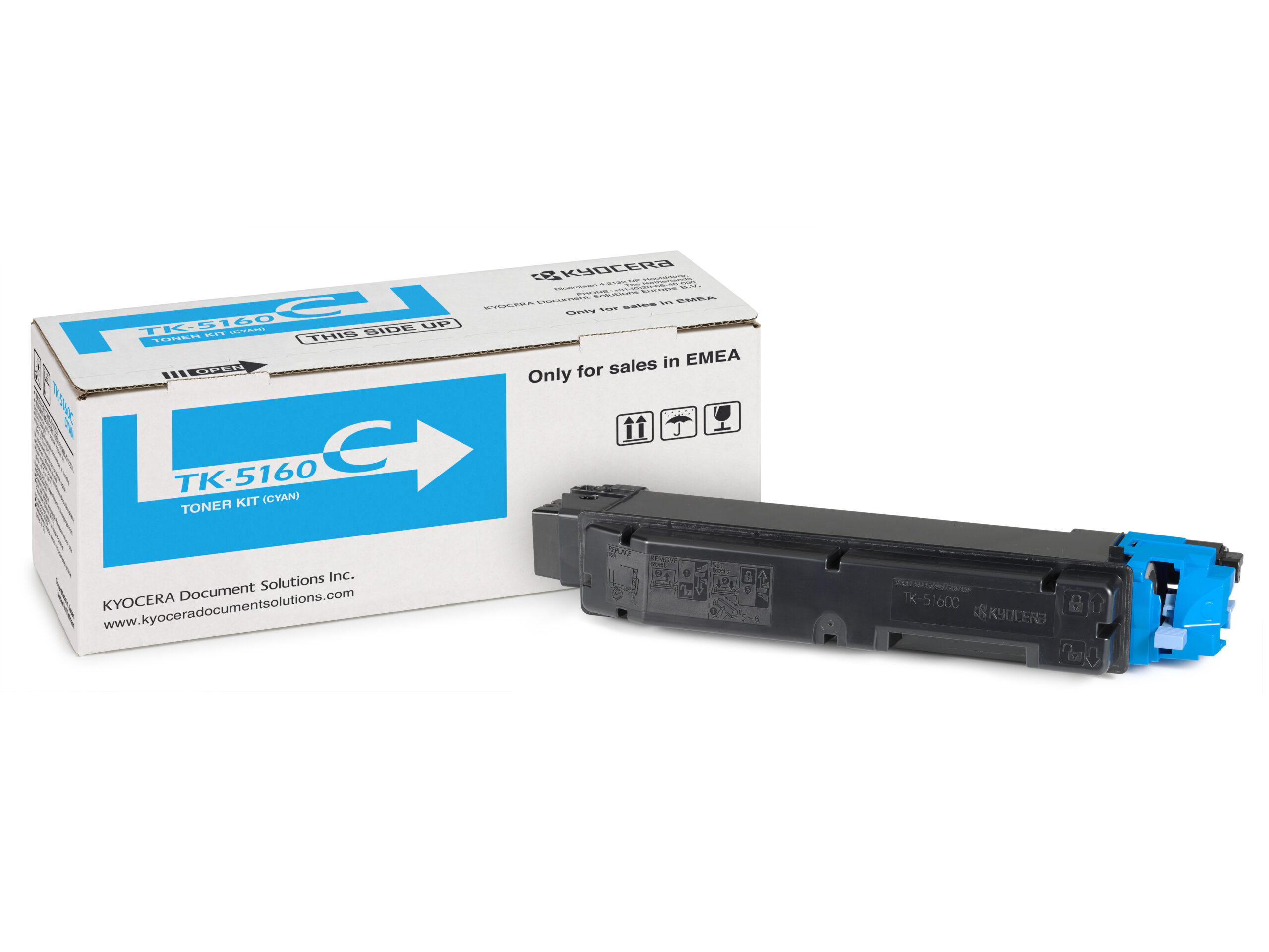 Kyocera 1T02NTCNL0/TK-5160C Toner-kit cyan, 12.000 pages ISO/IEC 19798 for Kyocera P 7040