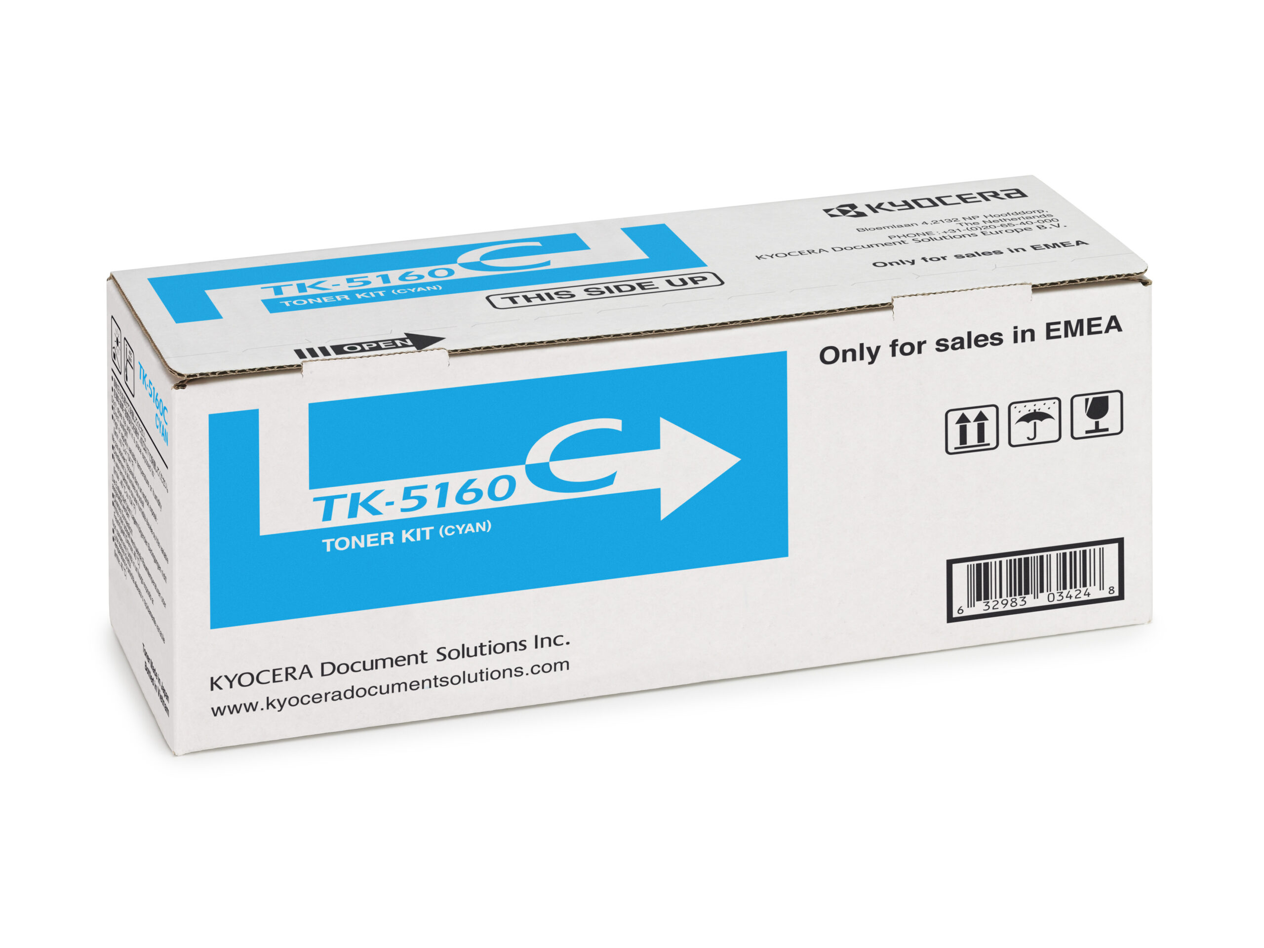 Kyocera 1T02NTCNL0/TK-5160C Toner-kit cyan, 12.000 pages ISO/IEC 19798 for Kyocera P 7040