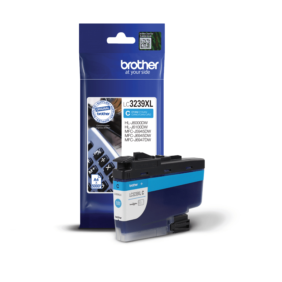 Brother LC-3239XLC Ink cartridge cyan, 5.000 pages for Brother MFC-J 5945