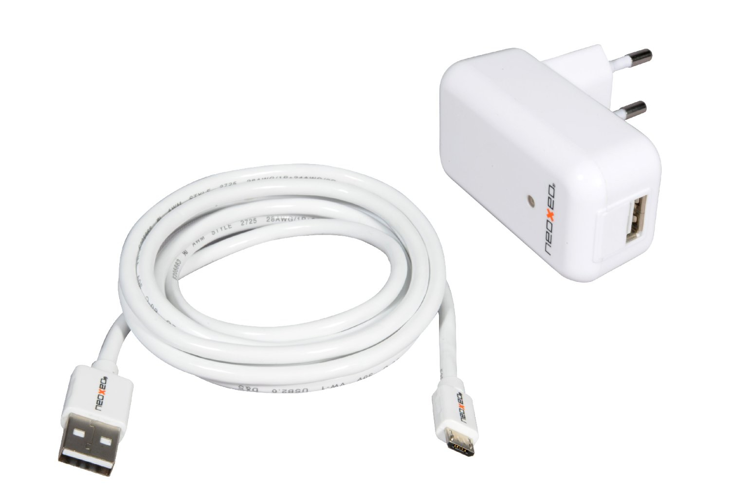 27311629_1475 Neoxeo X250A25015 mobile device charger Smartphone, Tablet White AC Indoor
