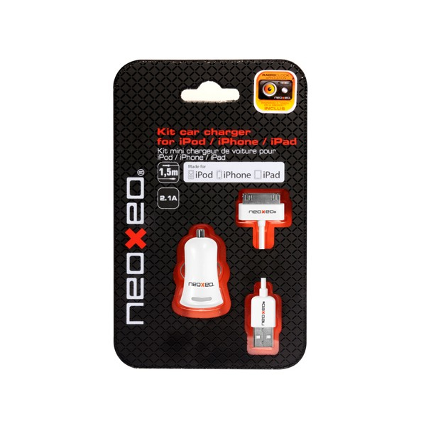 27311630_9582 Neoxeo X250A25010 mobile device charger Smartphone, Tablet White Cigar lighter Auto