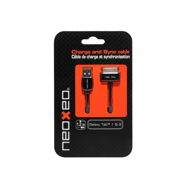Neoxeo X250K25003 mobile phone cable Black 1.2 m USB A Samsung 30-pin