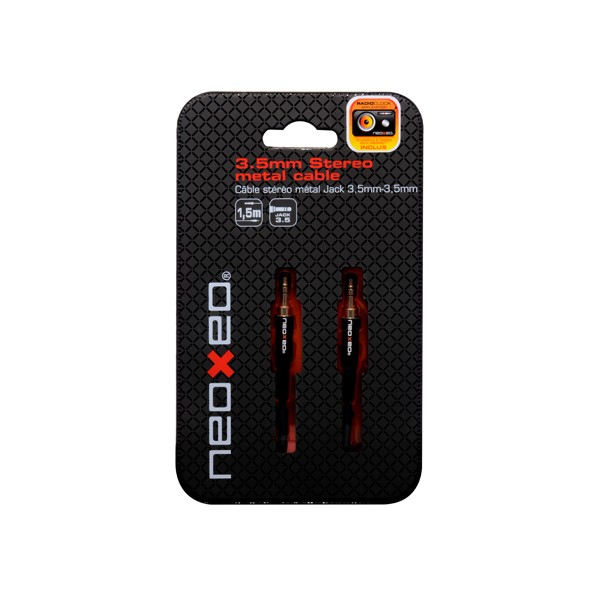 27311768_7907 Neoxeo X250E25016 audio cable 1.5 m 3.5mm Black