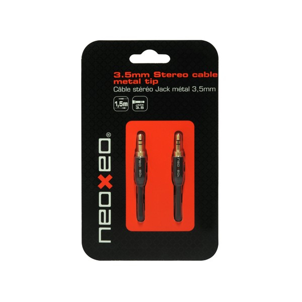 27311768_9818 Neoxeo X250E25016 audio cable 1.5 m 3.5mm Black