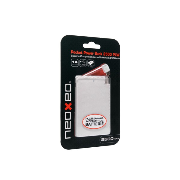 Neoxeo X370H37037 power bank Lithium Polymer (LiPo) 2500 mAh White