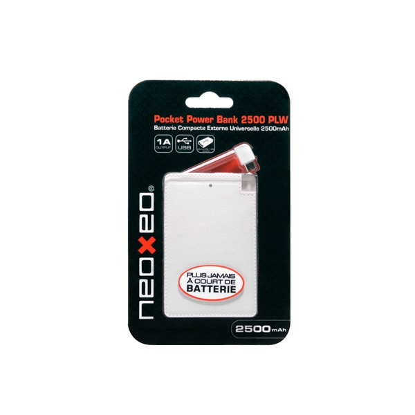 Neoxeo X370H37037 power bank Lithium Polymer (LiPo) 2500 mAh White