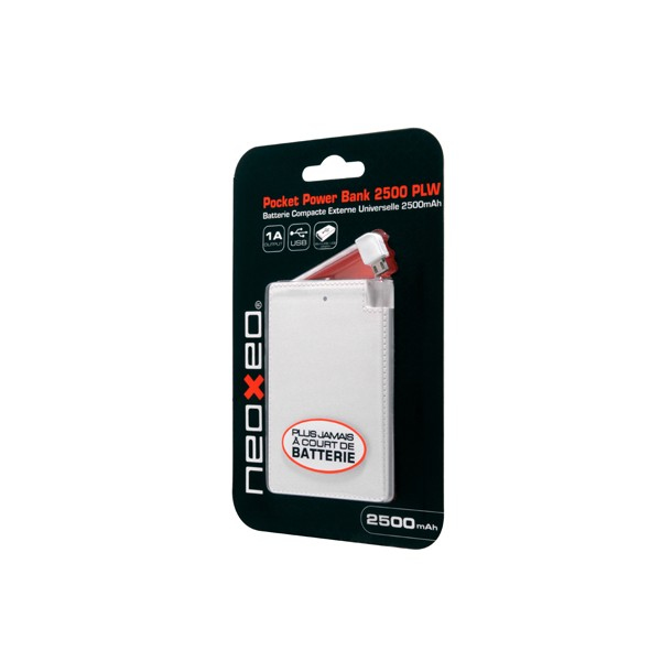 Neoxeo X370H37037 power bank Lithium Polymer (LiPo) 2500 mAh White