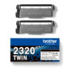 275b335f2853273da10669855a71604cb870e77e Brother TN-2320TWIN Toner-kit twin pack, 2x5.200 pages ISO/IEC 19752 Pack=2 for Brother HL-L 2300