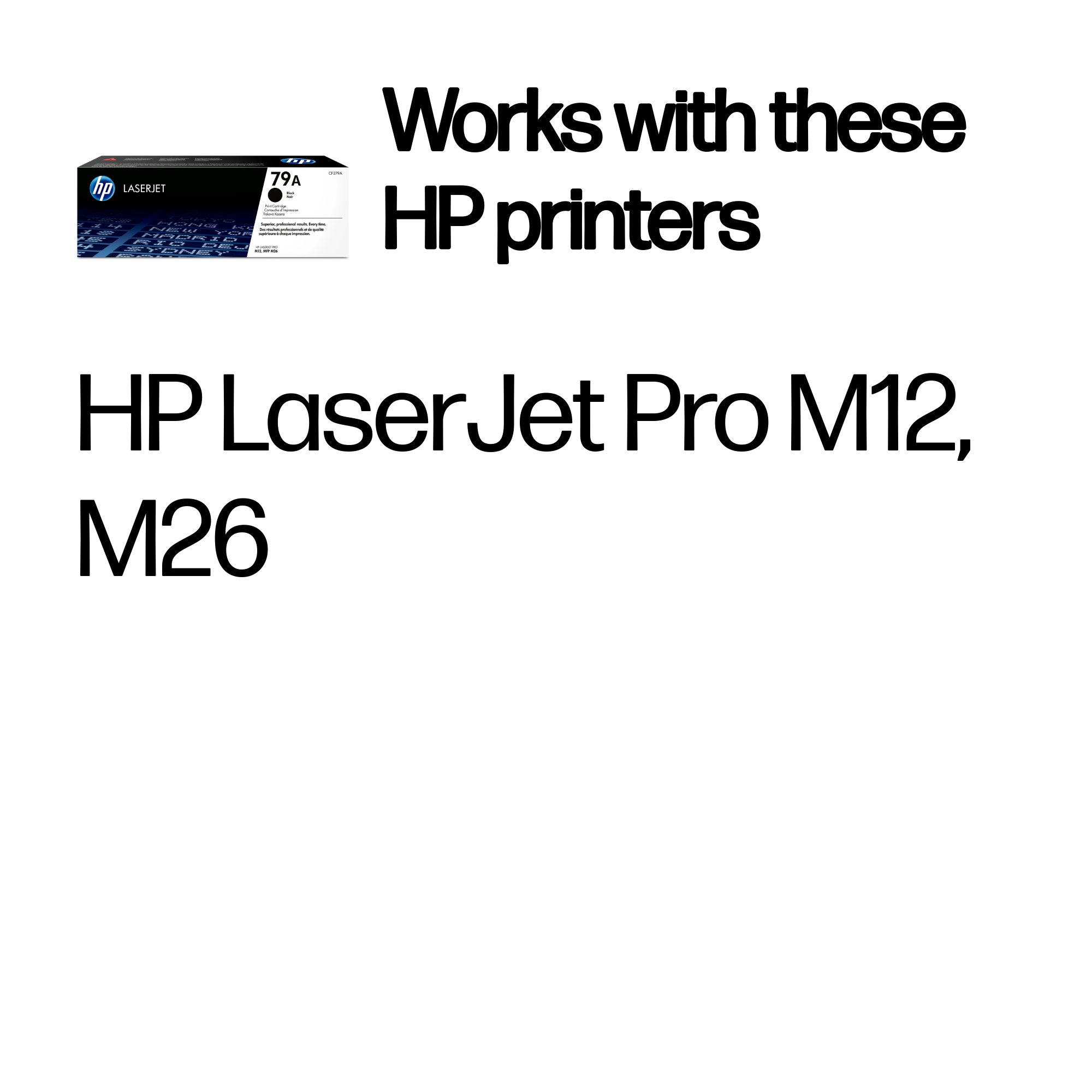 HP CF279A/79A Toner cartridge, 1.000 pages ISO/IEC 19752 for HP Pro M 12