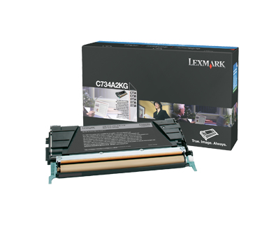 Lexmark C734A2KG Toner-kit black, 8.000 pages/5% for Lexmark C 734/736