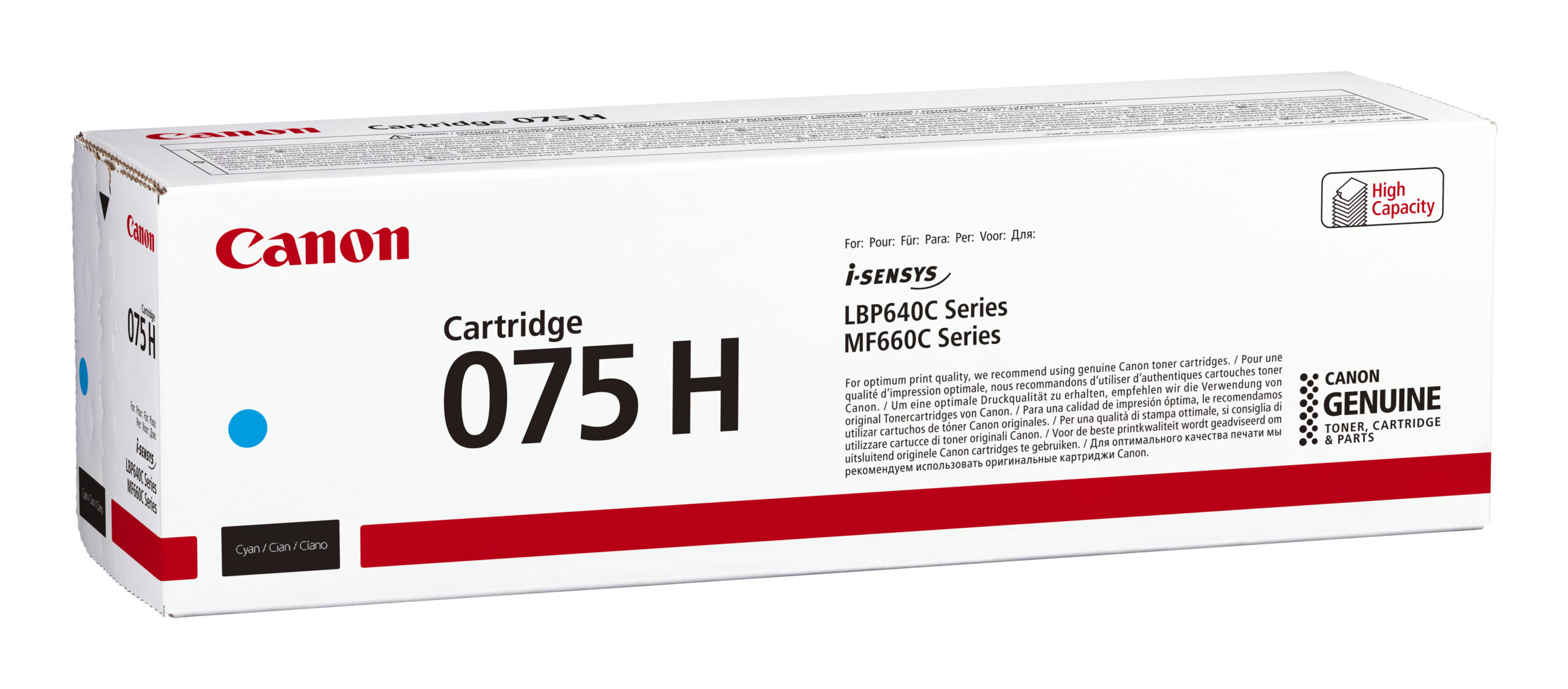 Canon 6368C002/075H Toner cartridge cyan high-capacity, 2.500 pages ISO/IEC 19752 for Canon i-SENSYS LBP-640