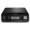 2813b303e7de18480877af6d44e3cfa87dad832a Compact Size 18.5 cm L x 16.1 cm W x 4.4 cm H. Type: Electronic postal scale, Maximum weight capacity: 2 kg, Accuracy: 1 g. Power requirements: 3 x AAA/LR03. Dimensions (WxDxH): 16