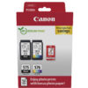 28adb35963bbed4d1182f9ce5198fd74 Canon 5438C004/PG-575/CL-576 Printhead cartridge multi pack black + color +50 sheet Photopaper PVP 5,6ml + 6,2ml Pack=2 for Canon Pixma TS 3550 i