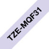 Brother TZE-MQF31 DirectLabel black on Pastell violet Laminat 12mm x 4m for Brother P-Touch TZ 3.5-36mm/6-12mm/6-18mm/6-24mm/6-36mm