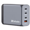 28f869159a2519226bc1c7f5a166607c Verbatim GNC-240 GaN Charger 240W with 1 x USB-C 140W /1 x USB-C 100W / 1 x USB-C 65W / 1 x USB-A QC 3.0 (EU/UK/US)