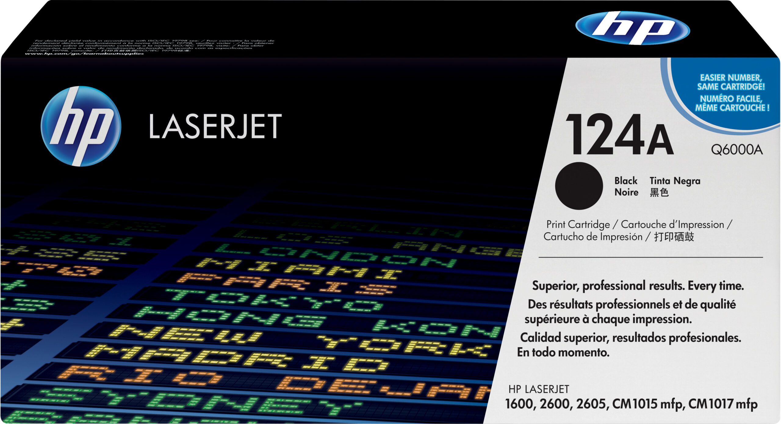 HP Q6000A/124A Toner cartridge black, 2.500 pages/5% for HP Color LaserJet 2600