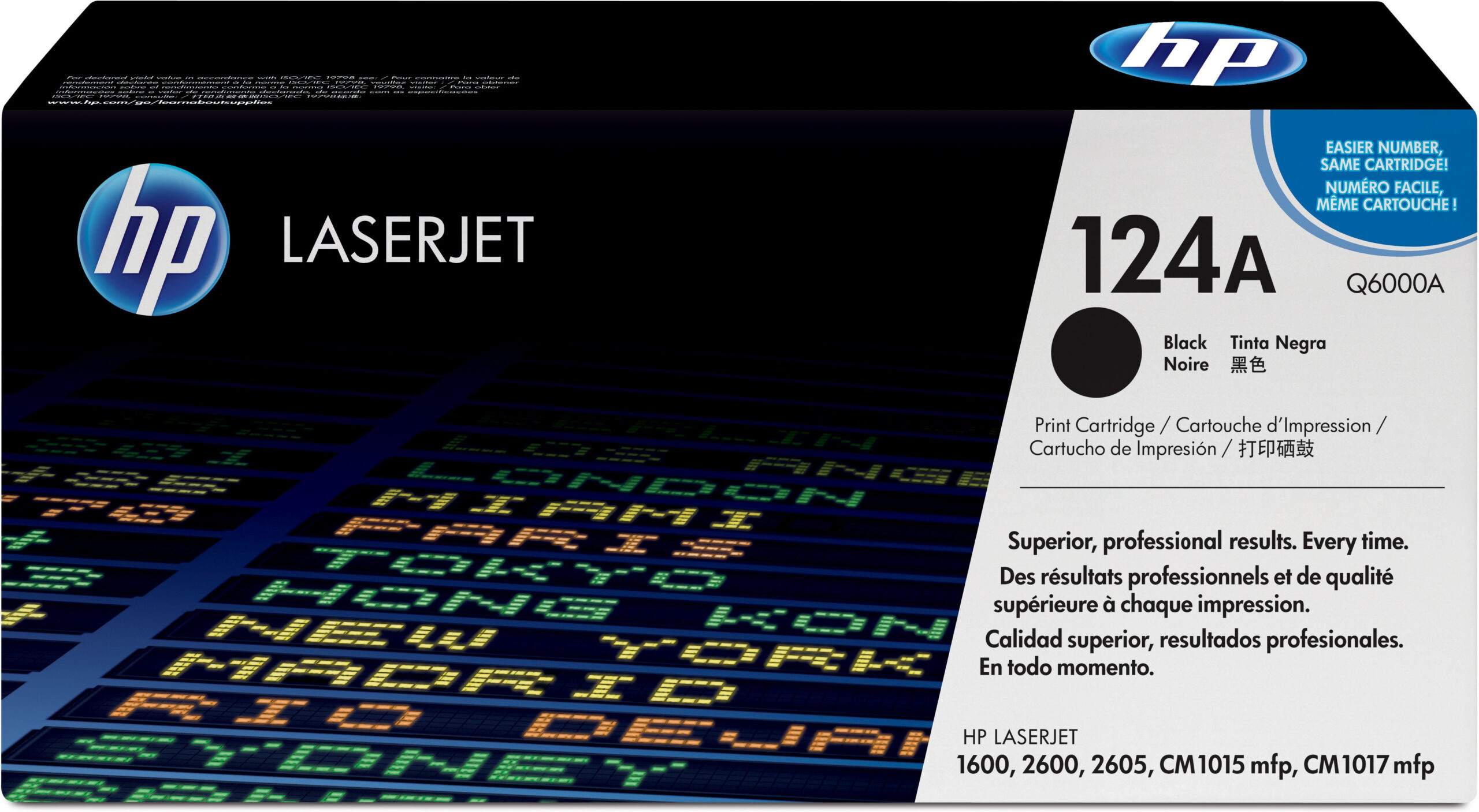 HP Q6000A/124A Toner cartridge black, 2.500 pages/5% for HP Color LaserJet 2600
