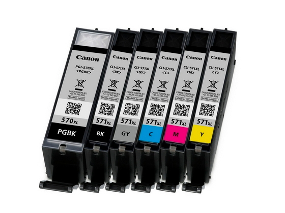 Canon 0332C004/CLI-571CXL Ink cartridge cyan high-capacity Blister, 680 pages 375 Photos 11ml for Canon Pixma MG 5750/7750