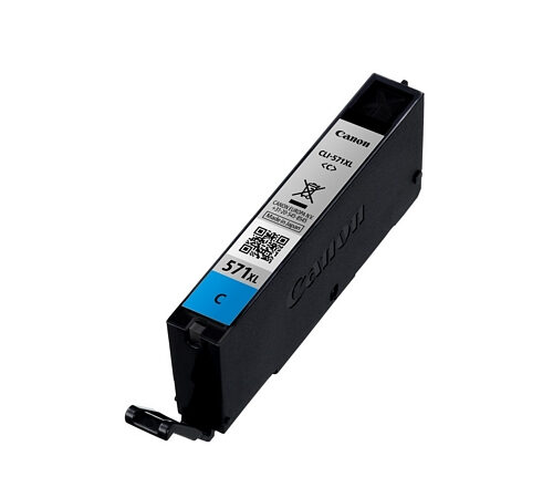 Canon 0332C004/CLI-571CXL Ink cartridge cyan high-capacity Blister, 680 pages 375 Photos 11ml for Canon Pixma MG 5750/7750