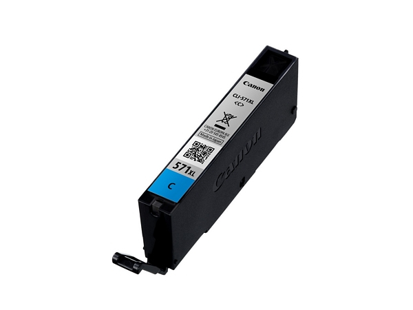 Canon 0332C004/CLI-571CXL Ink cartridge cyan high-capacity Blister, 680 pages 375 Photos 11ml for Canon Pixma MG 5750/7750