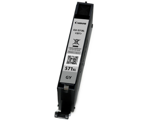 Canon 0335C004/CLI-571GYXL Ink cartridge gray high-capacity Blister, 3.350 pages 289 Photos 11ml for Canon Pixma MG 7750
