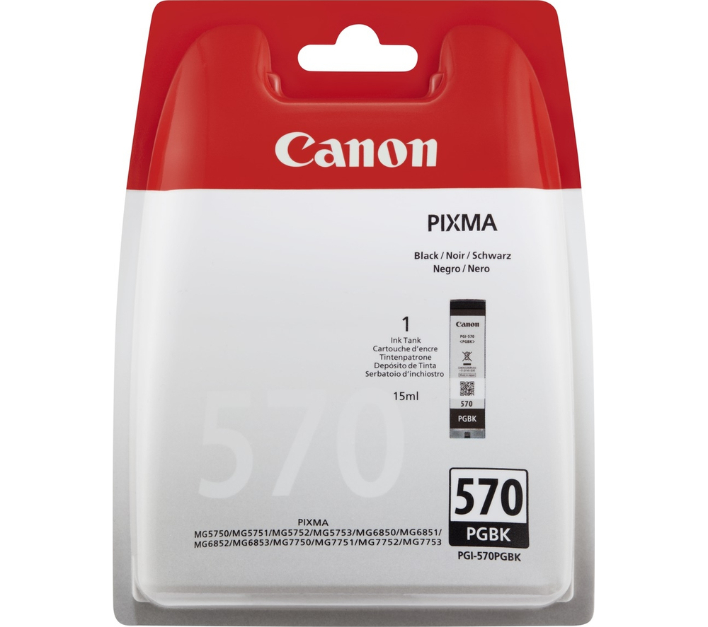 29627537_0390407045 Canon 0372C005/CLI-570PGBK Ink cartridge black pigmented Blister 15ml for Canon Pixma MG 5750/7750