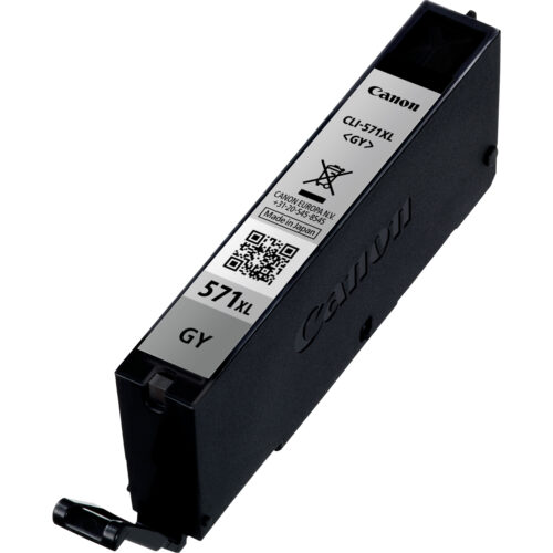 Canon 0335C001/CLI-571GYXL Ink cartridge gray high-capacity, 3.350 pages ISO/IEC 24711 289 Photos 11ml for Canon Pixma MG 7750