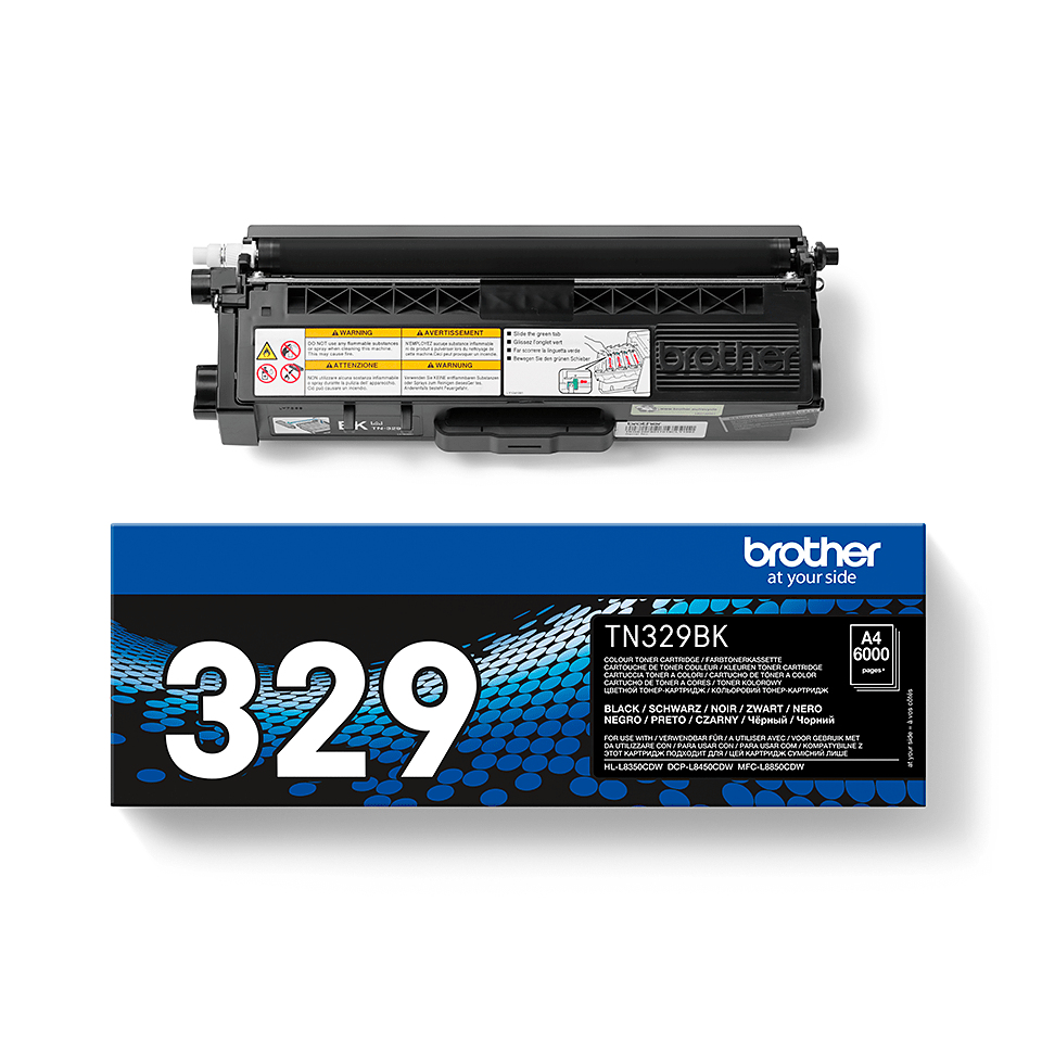 Brother TN-329BK Toner-kit black extra High-Capacity, 6.000 pages ISO/IEC 19798 for Brother DCP-L 8450