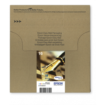 29728782_7031 Epson C13T16264510/16 Ink cartridge multi pack Bk,C,M,Y for Easymail 175pg + 3x165pg, 1x5.4ml + 3x3.1ml Pack=4 for Epson WF 2010/2660/2750