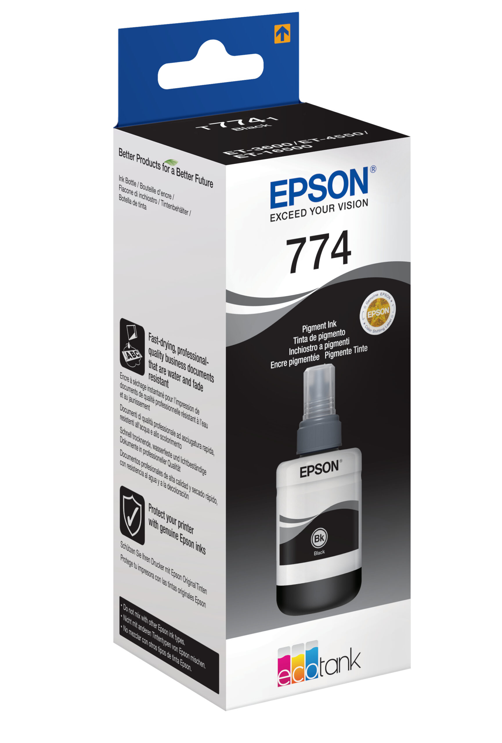 Epson C13T774140/T7741 Ink bottle black, 6.000 pages 140ml for Epson L 655