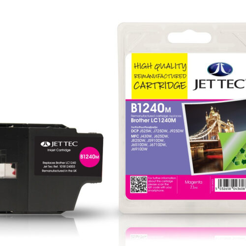 Jet Tec 101B124003 ink cartridge Standard Yield Magenta