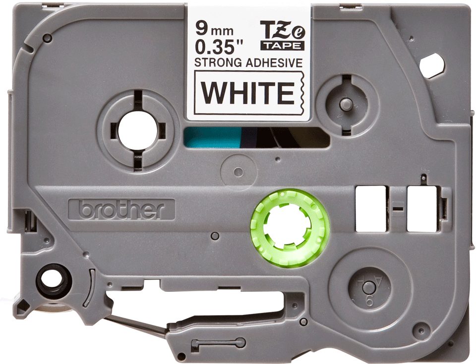 2a50f3132a2ecc64666e3fa7c702af5e483bfb2a Brother TZE-S221 DirectLabel black on white extra strong Laminat 9mm x 8m for Brother P-Touch TZ 3.5-18mm/6-12mm/6-18mm/6-24mm/6-36mm